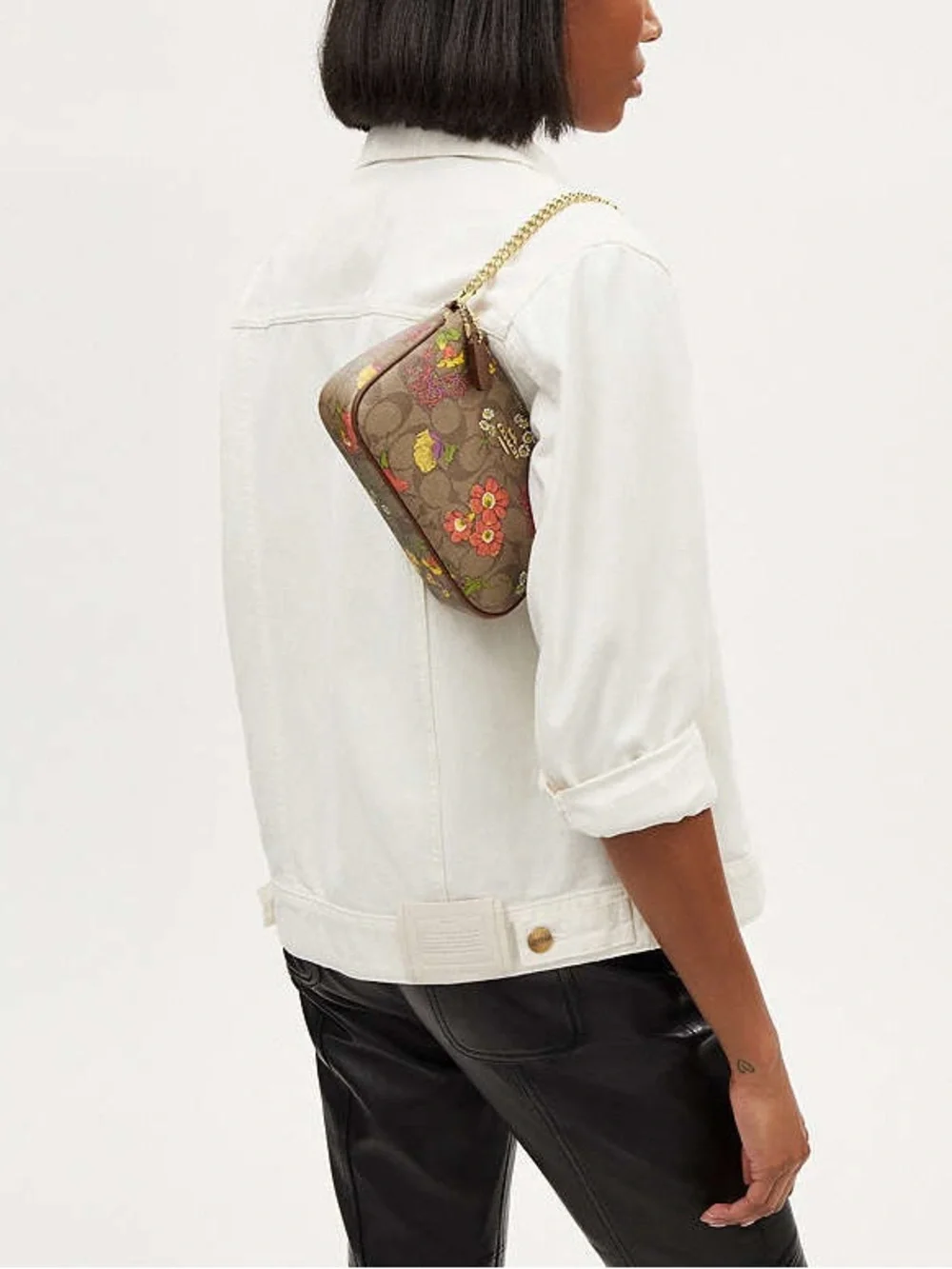Coach Nolita 19 In Signature Canvas With Floral Print - Picture 4 of 8